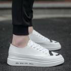 Lace-up Wingtip Panel Sneakers