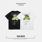 Seamless Broccoli-print T-shirt
