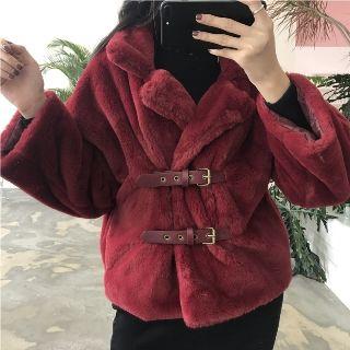 Faux-fur Loose-fit Coat