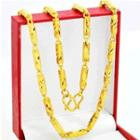 Retro Chunky Alloy Necklace Gold - One Size
