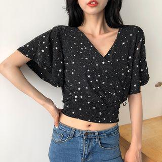 Star Short-sleeve Crop Top