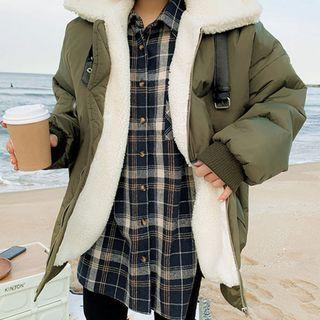 Fleece-lined Oversize Flight Jacket