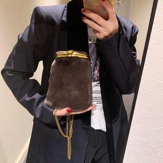 Fluffy Mini Chain Crossbody Bag