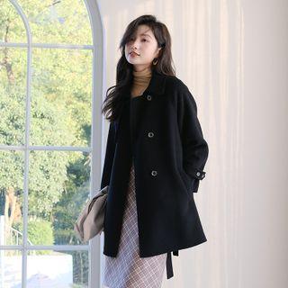 Long-sleeve Single Breasted Woolen Jacket