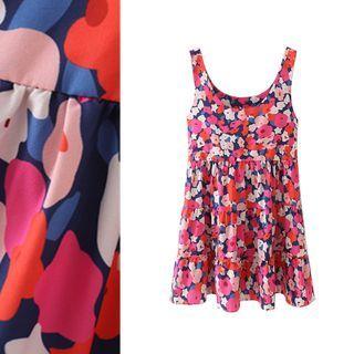 U-neck Floral Print Tank Top