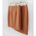 Slit-back H-line Skirt In 2 Lengths