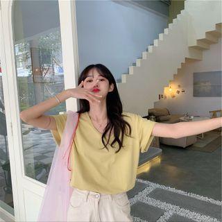 Round-neck Plain Oversized Top