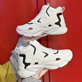High Top Chunky Platform Sneakers