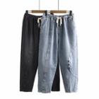 Frog Buttoned Wide-leg Jeans