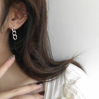 925 Sterling Silver Chain Dangle Earring 1 Pair - As Shown In Figure - One Size