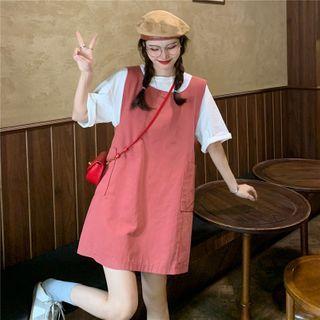 Mini Shift Overall Dress