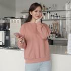 Lace-cuff Loose-fit Sweatshirt