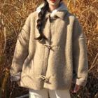 Long-sleeve Shearling Jacket As Shown In Figure - One Size