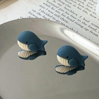 Whale Stud Earring/clip-on Earring