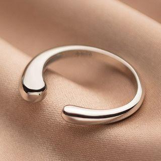 Polished Sterling Silver Open Ring Silver - One Size