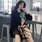 Tie-waist Print Shirt