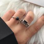 Black Onyx Layered Open Ring (various Designs)