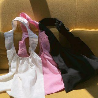 Frilled-trim Shopper Bag