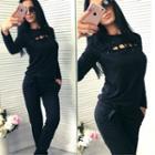 Set: Stitched Pullover + Sweatpants