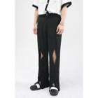 Cut-out High Waist Dress Pants