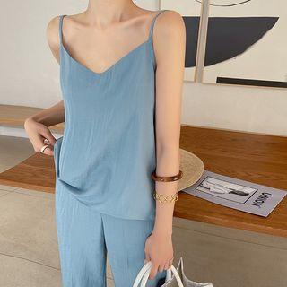 Strap-shoulder Cami Top