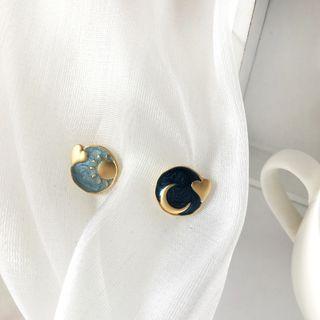 Heart Moon & Star Alloy Earring