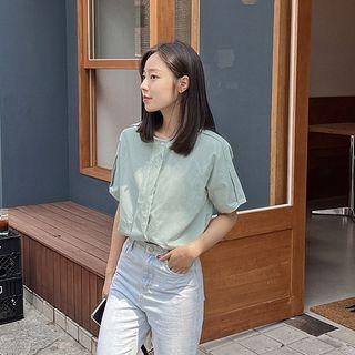 Raglan Round-neck Blouse