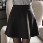Textured Mini Flare Skirt