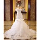 Embellished Bow-accent Wedding Dress