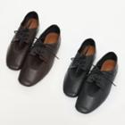 Toe-cap Pleather Oxfords