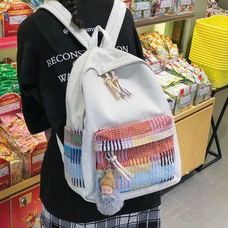 Canvas Doll Charm Backpack