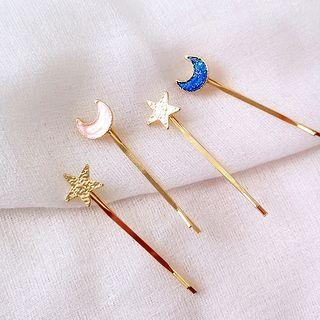 Moon / Star Hair Pin