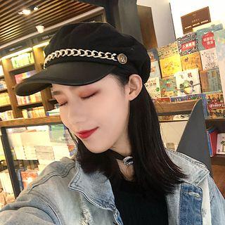 Zipper Beret Black - M (56 - 58cm)