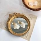Shell Fringed Earring 1 Pair - 925 Silver Needle Earrings - One Size