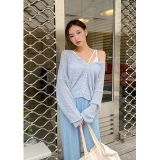 Loose-fit Summer Knit Cardigan