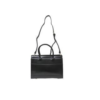 Zipped Faux-leather Shoulder Bag
