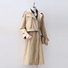 Buckled Long Trench Coat