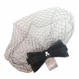 Bridal Hair Comb With Bow And Veil