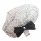 Bridal Hair Comb With Bow And Veil