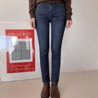 Washed Skinny Jeans In 2 Lengths