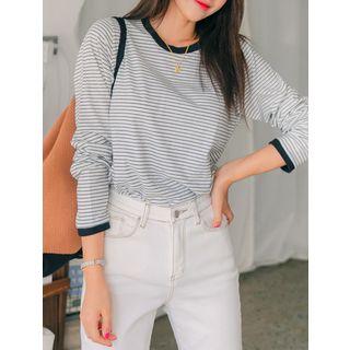 Cotton Stripe Ringer T-shirt