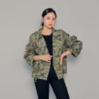 Flower Camouflage Biker Jacket