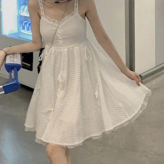 Spaghetti Strap A-line Dress / Jacket