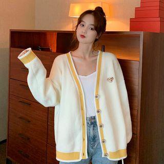 Bear Cardigan Off-white - One Size