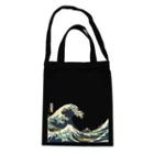Wave Printed Canvas Tote