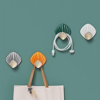 Set Of 4: Shell Adhesive Hook