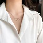 Hoop Pendent Necklace Irregular - Gold - One Size