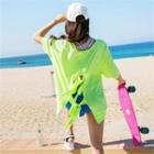 Elbow-sleeve Tie-back Detail T-shirt