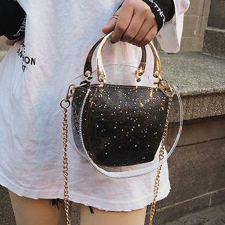 Set: Pvc Tote Bag + Sequined Pouch