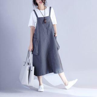 Linen Jumper Midi Dress